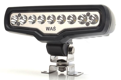 Farul universal Dreapta/Stanga (raza lunga, LED, 12/24V, latime 199mm, inaltime 87mm, adancime: 72mm, transparent, plastic, negru, lungime cablu: 2500mm, carcasa armata)