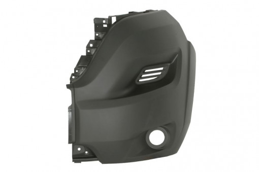 Flaps bara protectie Fata Stanga model fara grilaj cu locas proiector, gri inchis potrivit CITROEN JUMPER I, JUMPER II; FIAT DUCATO; PEUGEOT BOXER