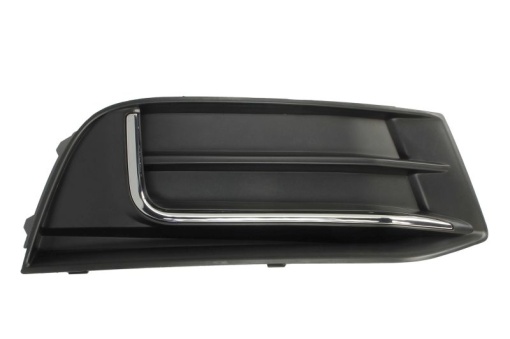 Grila ventilatie bara fata dreapta (cu șipcă cromată, plastic, negru/crom) potrivit AUDI A3 8V 06.16-05.20