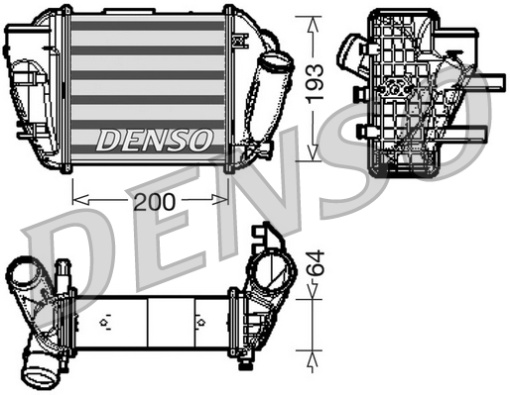Intercooler potrivit AUDI A4 B6 2.5D 11.00-12.05