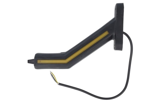 Lumina clarificare dreapta, portocaliu/rosu/alb, LED, suprafata, lungime cablu 400mm, cu brat lung, 12/24V (cu functie de semnalizator spate, IP6K9K)