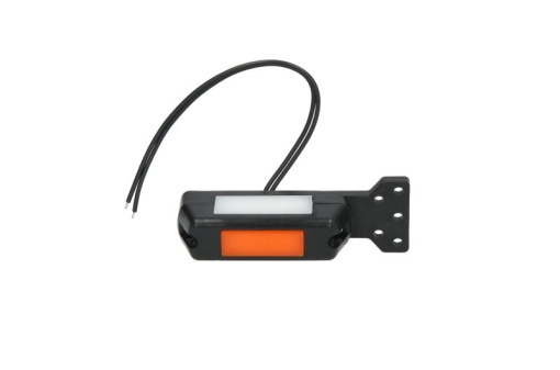 Lumina clarificare stanga, portocaliu/rosu/alb, LED, inaltime 105mm; latime 28mm; adancime 34mm, în relief, lungime cablu 210mm, cu cuier, 12/24V (drept în relief)
