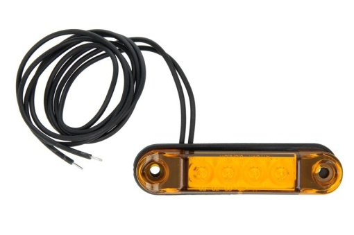 Lumina delimitare stanga/dreapta, portocaliu, LED, inaltime 20mm; latime 79mm; adancime 11mm lungime cablu 500mm, 12/24V