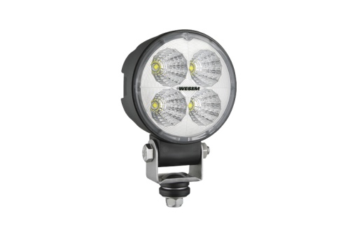 Lumina lucru (LED, 12/24V, 18W, 1500lm, numar elemente LED: 4, adancime: 72mm, diametru: 87mm, carcasa din aliaj; cu conector Deutsch; unghi de distributie a luminii 58 grade)