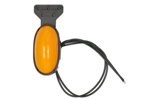 Lumini clarificare stanga/dreapta, forma: oval, portocaliu, LED, inaltime 75mm; latime 39,5mm; adancime 31mm, în relief, lungime cablu 380mm, cu cuier, 12/24V (tip: neon, IP6K9K)