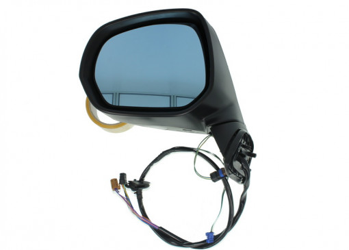 Oglinda stanga electrica incalzita, albastra, grunduita, pliabila electric CITROEN C4 PICASSO intre 2006-2016