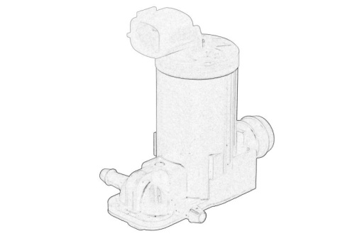 Pompa spalator parbriz potrivit MAZDA 2, 3, CX-3, CX-30, MX-30; NISSAN 370Z, CUBE, LEAF, MURANO I, MURANO II, NV200 / EVALIA AUTOBUS-SUV 08.03-