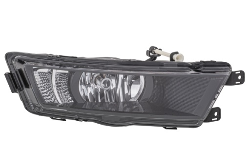 Proiector ceata Dreapta (H8/LED, cu Lumina zi; negru) potrivit SKODA RAPID 05.15-12.18