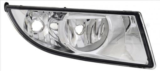 Proiector ceata Dreapta (H8/P21W, cromat; DRL) potrivit SKODA FABIA II, ROOMSTER, ROOMSTER PRAKTIK 03.10-04.15