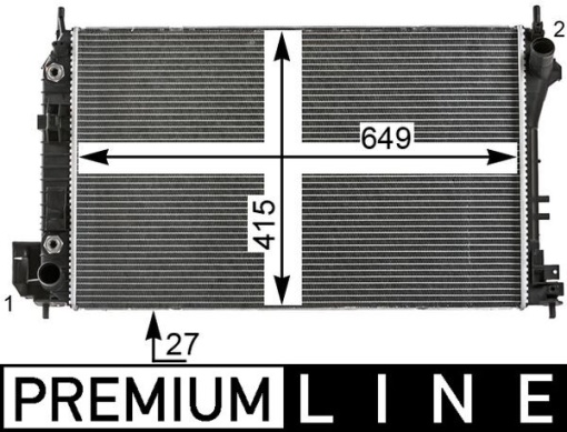 Radiator motor (Automat) potrivit CADILLAC BLS; SAAB 9-3, 9-3X 2.0/2.0ALK/2.2D
