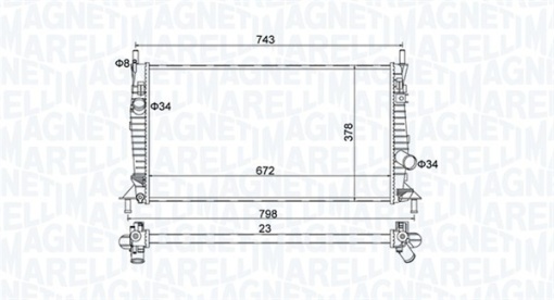 Radiator motor (Manual) potrivit VOLVO C30, C70 II, S40 II, V50; CITROEN BERLINGO; FORD C-MAX, FOCUS C-MAX, FOCUS II; MAZDA 3 1.3-2.5