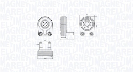 Radiator ulei potrivit FIAT DOBLO, DOBLO/MINIVAN, PALIO, PUNTO, PUNTO/HATCHBACK, STRADA 1.9D 09.99-