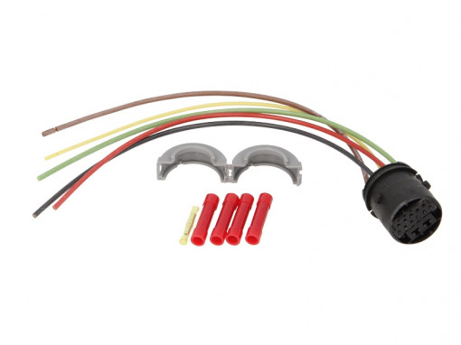 Set cabluri pentru usa din spate (200mm, numar pini: 5, cu dop; fara acoperire; pentru vehicule fara ventilatoare electrice, Dreapta/Stanga) potrivit OPEL ZAFIRA A 1.6-2.2D 04.99-06.05