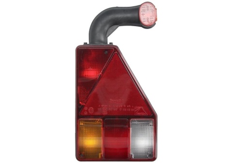 Stop spate dreapta EARPOINT (24V, cu intermitent, lumina de marșarier, cu stop, lumina de parcare, reflector triunghiular, cu lampă cu braț prelungitor, suruburi, numar conexiuni: 5, conector: ASS2 7PIN)