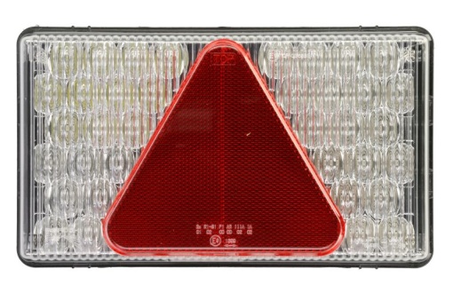 Stop spate dreapta MULTI LED (LED, 12V, cu intermitent, lumina de marșarier, cu stop, lumina de parcare, reflector triunghiular, conector: ASS2 7PIN)