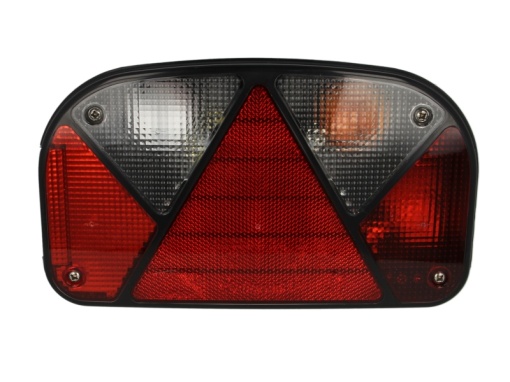 Stop spate dreapta MULTIPOINT II (12V, cu intermitent, cu lumina de ceata, cu lumina stop, lumini parcare, reflector triunghiular)