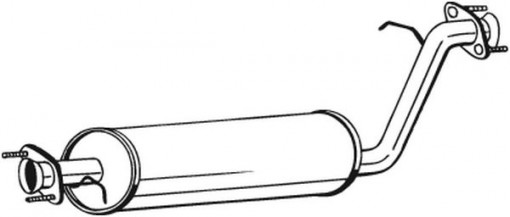 Toba esapament intermediara potrivit LAND ROVER RANGE ROVER II 2.5D 07.94-03.02