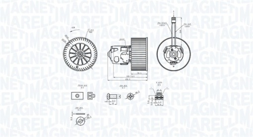 Ventilator habitaclu potrivit BMW 5 (F10), 5 (F11), 5 GRAN TURISMO (F07), 6 (F12), 6 (F13), 6 GRAN COUPE (F06), 7 (F01, F02, F03, F04); ROLLS-ROYCE DAWN, GHOST I, WRAITH 1.6-6.6 02.08-
