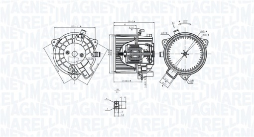 Ventilator habitaclu potrivit FIAT BRAVO II, STILO 1.2-2.4 10.01-12.14