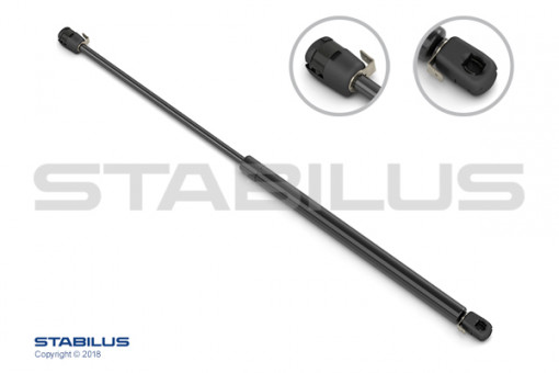 Amortizor portbagaj Stanga lungime maxima: 653mm, sUV:275mm potrivit PORSCHE 924, 944, 968 coupe 11.75-11.95