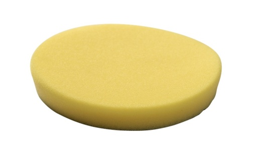 Burete abraziv lustruire SPONGE YELLOW FINE 140 / 20 MM - 2 PC, tip: mediu-tare, diametru: 125/140 mm, grosime: 20 mm, culoare: galben, suporturi de montare: cârlig și buclă, 2 buc
