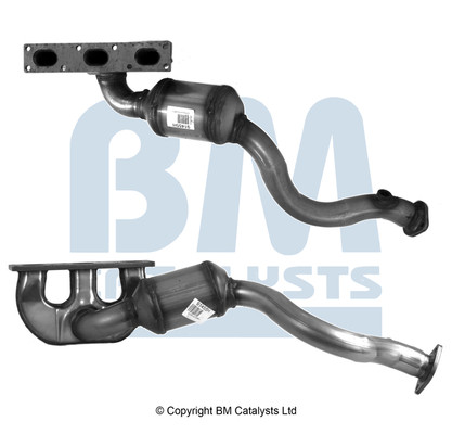 Catalizator EURO 3 potrivit BMW 5 (E39), 5 (E60), 5 (E61), 7 (E65, E66, E67), X5 (E53) 2.2/2.5/3.0 04.00-12.10