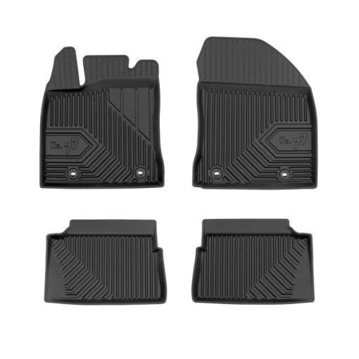 Covoras podea cauciuc FROGUM TPE, 4 buc No. 77, fata/spate, set, culoare negru, potrivit LEXUS CT 09.11-