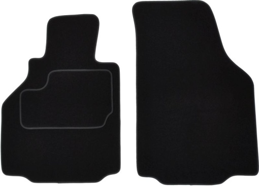 Covoras podea cauciuc MAMMOOTH Velours, 2 buc., fata, set, culoare negru, potrivit PORSCHE BOXSTER 09.96-12.04, Coupe