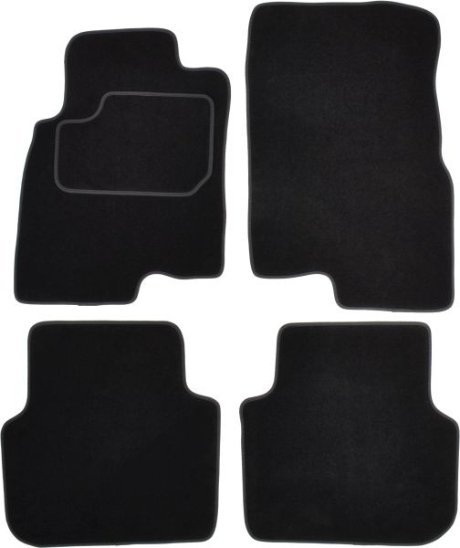 Covoras podea cauciuc MAMMOOTH Velours, 4 buc, fata/spate, set, culoare negru, potrivit SMART FORFOUR 01.04-06.06, Saloon