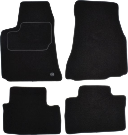 Covoras podea cauciuc MAMMOOTH Velours, set, culoare negru, potrivit CHRYSLER 300C 09.04-