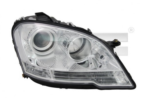 Far dreapta (H7, reglaj electric, cu motoras, fundal cromat) MERCEDES Clasa M (W164)
