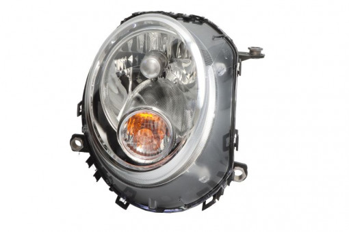 Far Dreapta (halogen, H4/P21W, electric, cu motor, culoare insertie: cromat, culoare semnalizator: alb) potrivit MINI (R56), (R57), CLUBMAN (R55), CLUBVAN (R55)