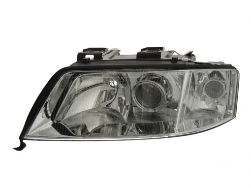 Far Stanga (H1/H7, electric, fara motoras, culoare insertie: cromat, culoare semnalizator: transparent) potrivit AUDI A6 C5, ALLROAD C5 01.99-12.00