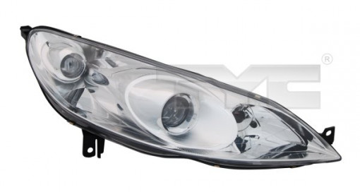 Far stanga (H1/H7, reglaj electric, cu motoras) PEUGEOT 407 2004-2010