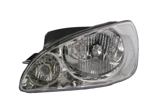 Far stanga (H4, electric, cu motoras, fundal argintiu, Semnalizator argintiu) HYUNDAI GETZ 2005-2009