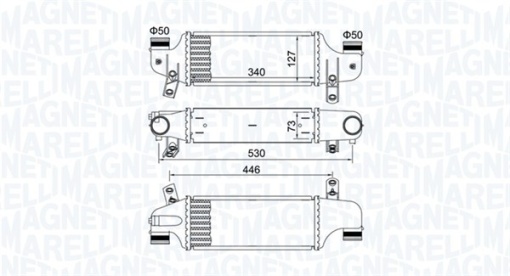 Intercooler potrivit FORD FIESTA IV, FIESTA/HATCHBACK, FIESTA/MINIVAN, FOCUS I 1.8D 10.98-03.05
