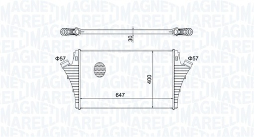 Intercooler potrivit OPEL SIGNUM, VECTRA C, VECTRA C GTS; SAAB 9-3, 9-3X 2.0/2.0ALK/2.2D 04.02-02.15