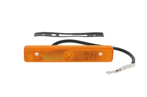 Lumina clarificare lumini, portocaliu, LED, inaltime 25mm; latime 140mm lungime cablu 250mm, 24V