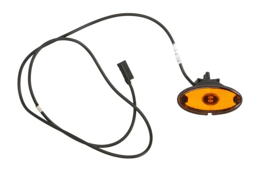Lumina clarificare lumini stanga/dreapta; platPOINT II, portocaliu, LED, inaltime 46mm; latime 102mm; adancime 13mm lungimea cablu 1500mm, cu suport, 24V (conector: CLICK-IN, platPOINT II)