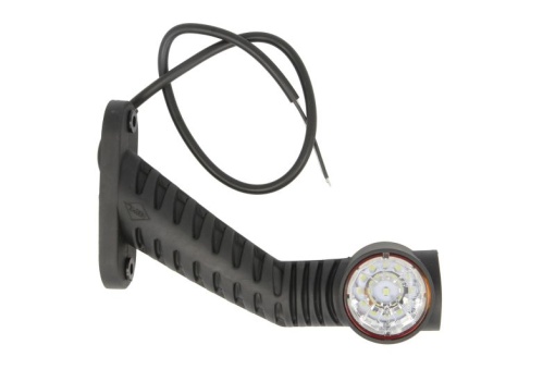 Lumina delimitare dreapta, portocaliu/rosu/alb, LED, inaltime 125mm; latime 38mm; adancime 175mm lungime cablu 500mm, pe brațul lung, 12/24V
