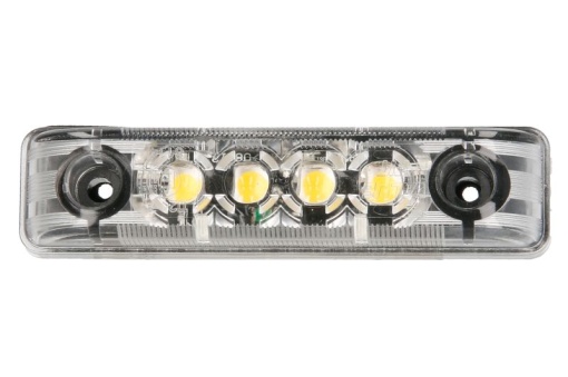 Lumina delimitare stanga/dreapta, alb, LED, inaltime 11mm; latime 65mm; adancime 16mm, surub, 12V