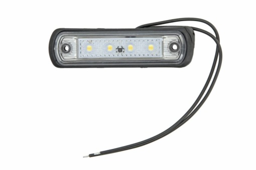 Lumina delimitare stanga/dreapta, alb, LED, inaltime 31mm; latime 110mm; adancime 13mm lungime cablu 220mm, 12/24V potrivit MAN TGA, TGS I, TGX I; MERCEDES ACTROS MP4 / MP5 04.00-
