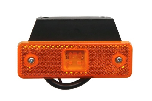 Lumini clarificare stanga/dreapta, portocaliu, LED, inaltime 31mm; latime 98mm; adancime 27mm, în relief, lungime cablu 280mm, cu cuier, 12/24V