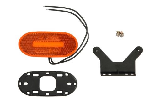 Lumini clarificare stanga/dreapta, portocaliu, LED, inaltime 46,5mm; latime 106,5mm; adancime 21,8mm, în relief, lungime cablu 220mm, cu cuier, 12/24V