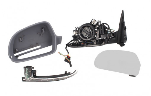 Oglinda stanga electrica, asferic, incalzita, grunduita AUDI A6 intre 2008-2011