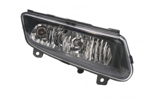 Proiector ceata Dreapta (H8/P21W, cu lumini curbe; cu lumini de zi; Mod. BlueGT / GTI / R-Line; negru) potrivit VW POLO, POLO IV, POLO V 06.09-