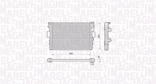 Radiator motor (Manual) potrivit IVECO DAILY III; FIAT MAREA 1.6/2.8D