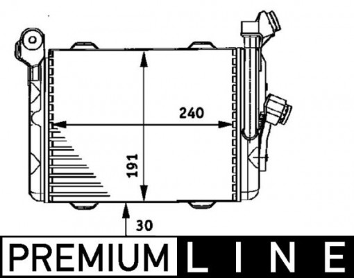 Radiator ulei potrivit BMW 5 (E39), 7 (E38) 2.5D/4.4 01.96-05.04