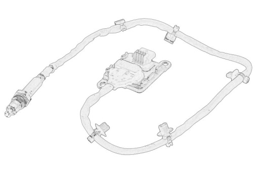 Senzor NOx (inainte de convertorul catalitic) potrivit RENAULT CAPTUR II, CLIO V 1.5D 06.19-