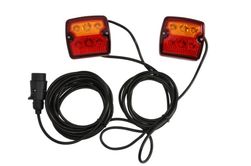 Stop spate stanga/dreapta (LED, 12/24V, lungime cablu: 7m, cu intermitent, cu stop, lumina de parcare, magnet-mountable)